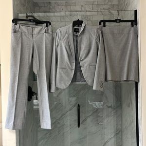 3 piece the limited grey suit - blazer, pants, skirt